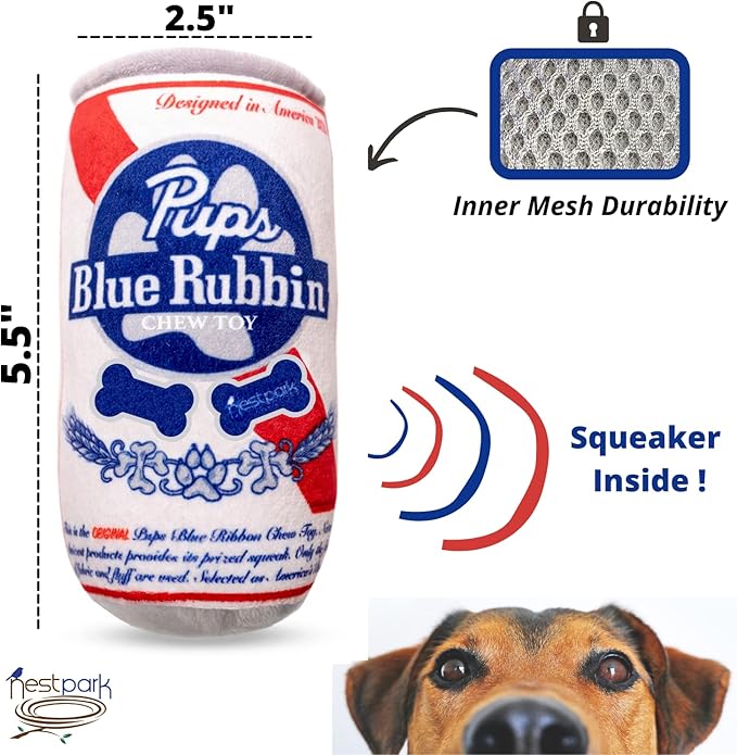 Pups Blue Rubbin Dog Toy