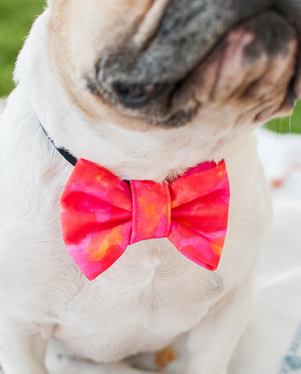 Red Tie Dye Bowtie