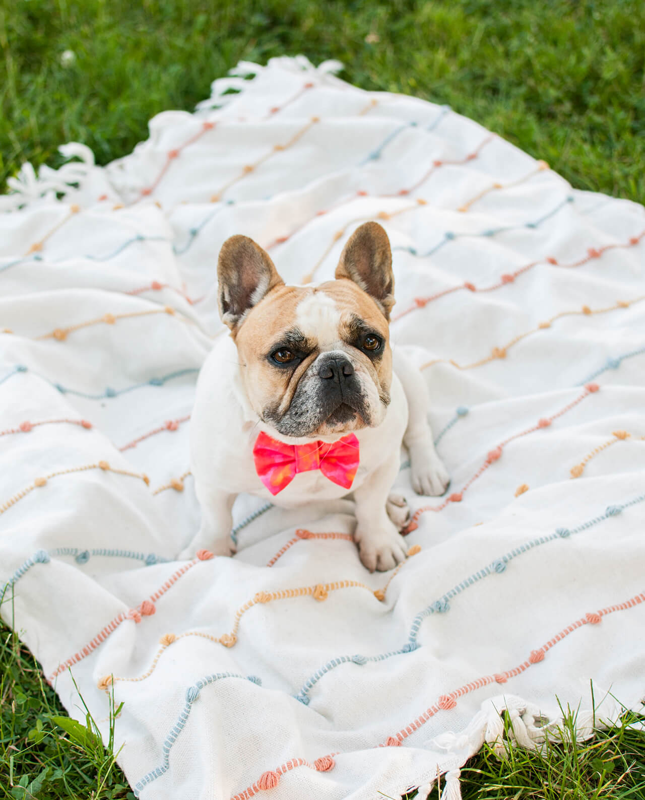 Red Tie Dye Bowtie