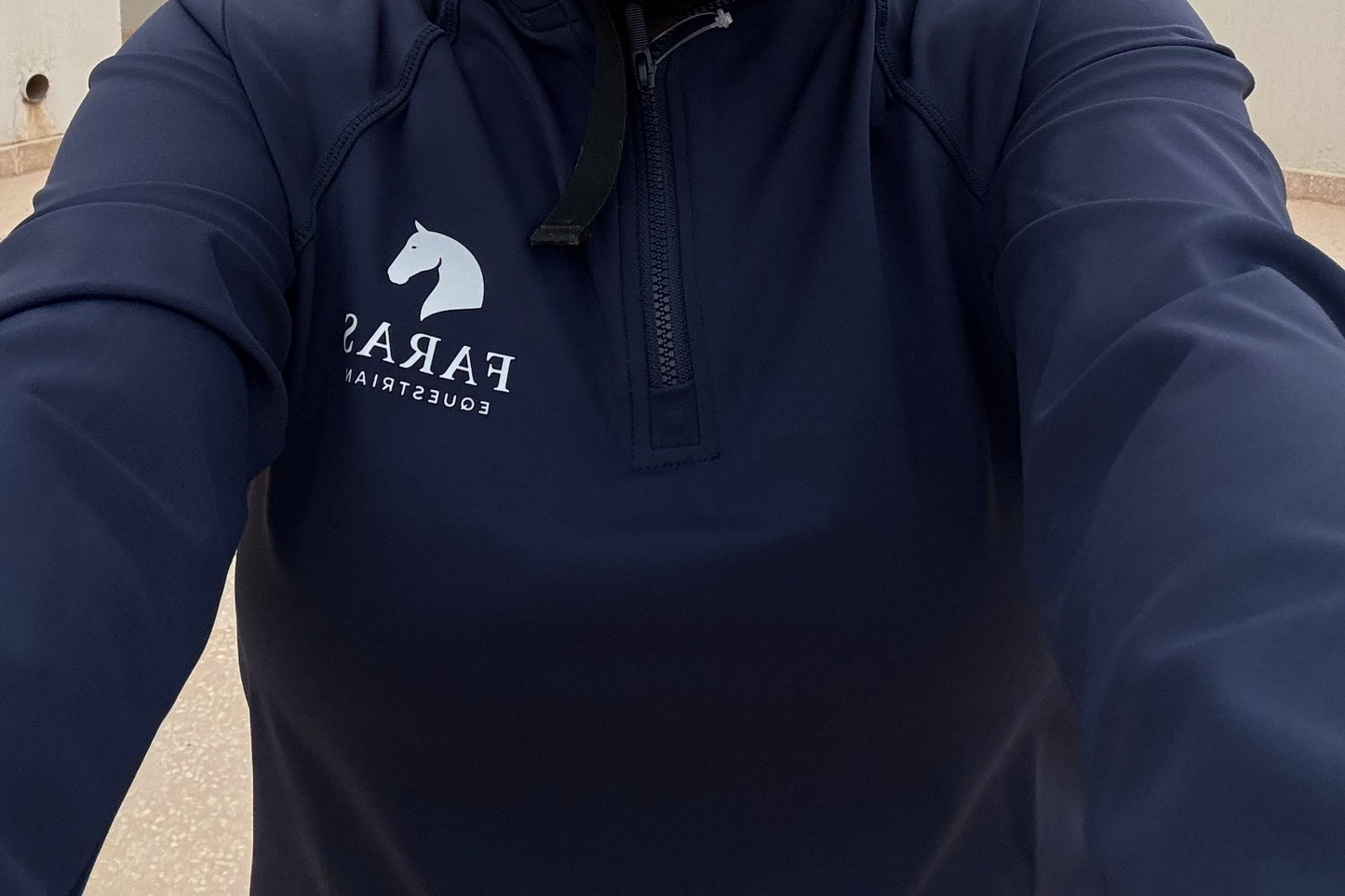 Navy Long Sleeve Riding Shirt