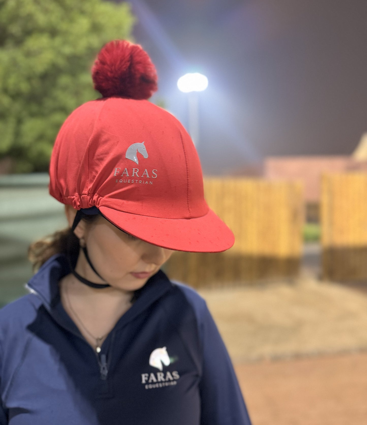 Hot Pink Pom Pom Helmet cover