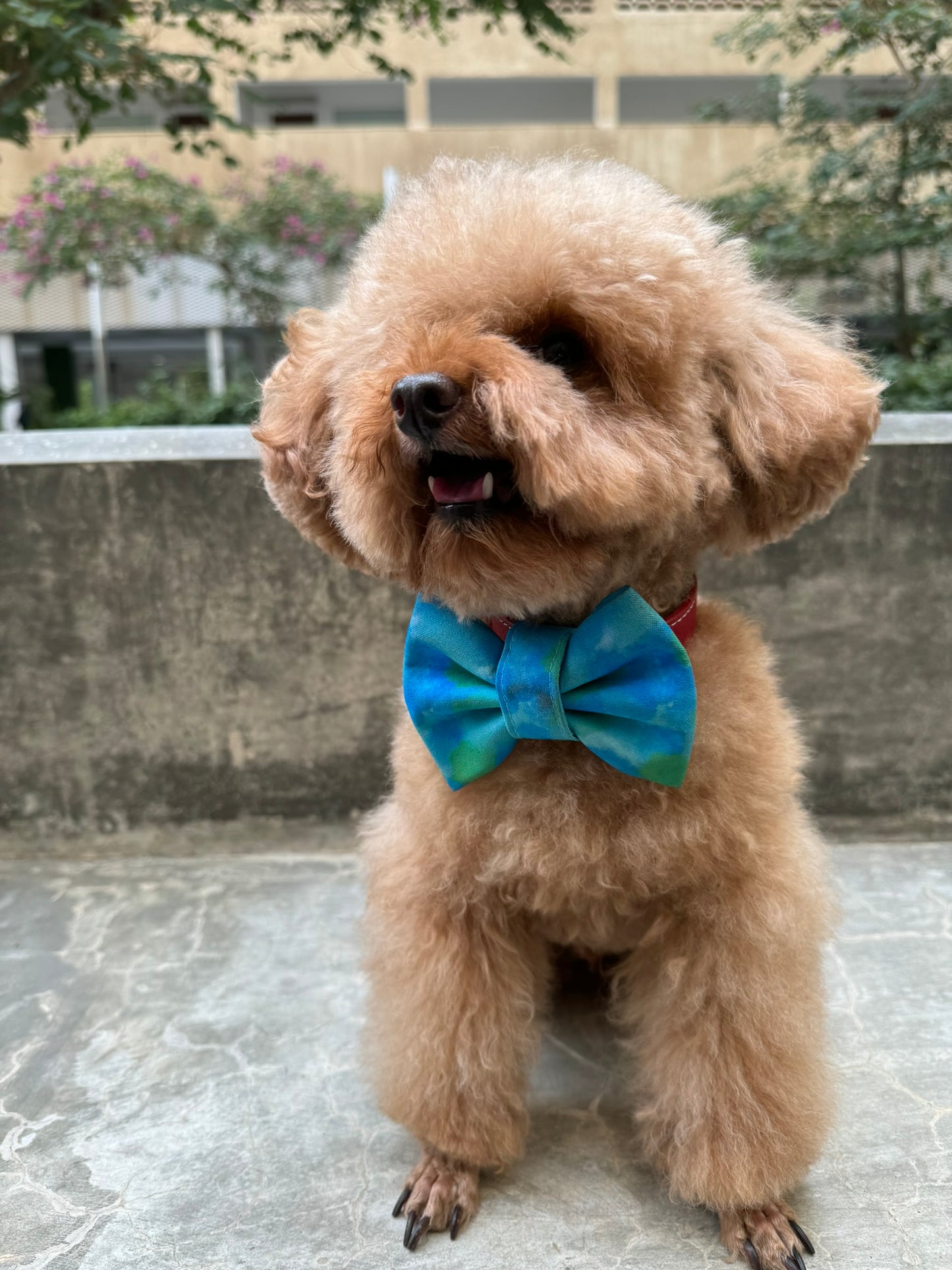 Blue Tie Dye Bowtie