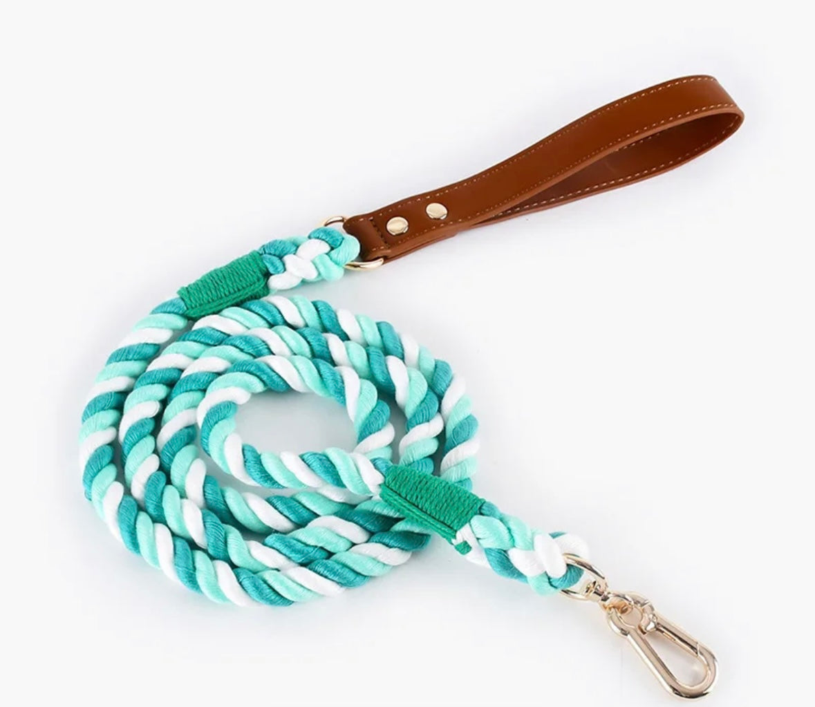 Green Leash & Collar Set