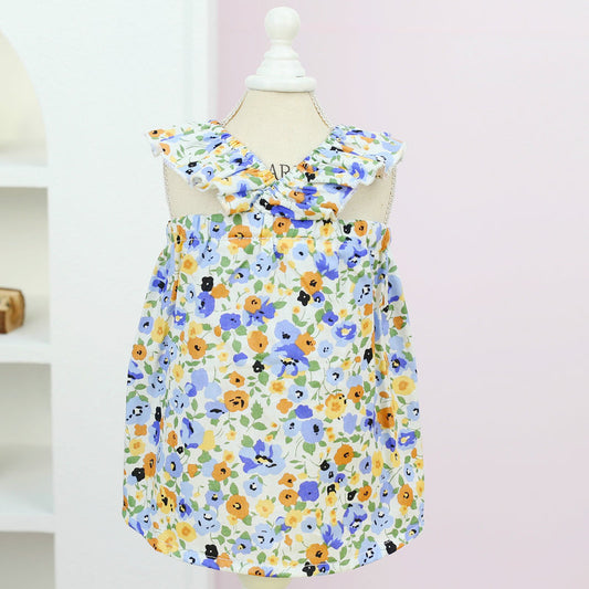 Flower  Dress Blue