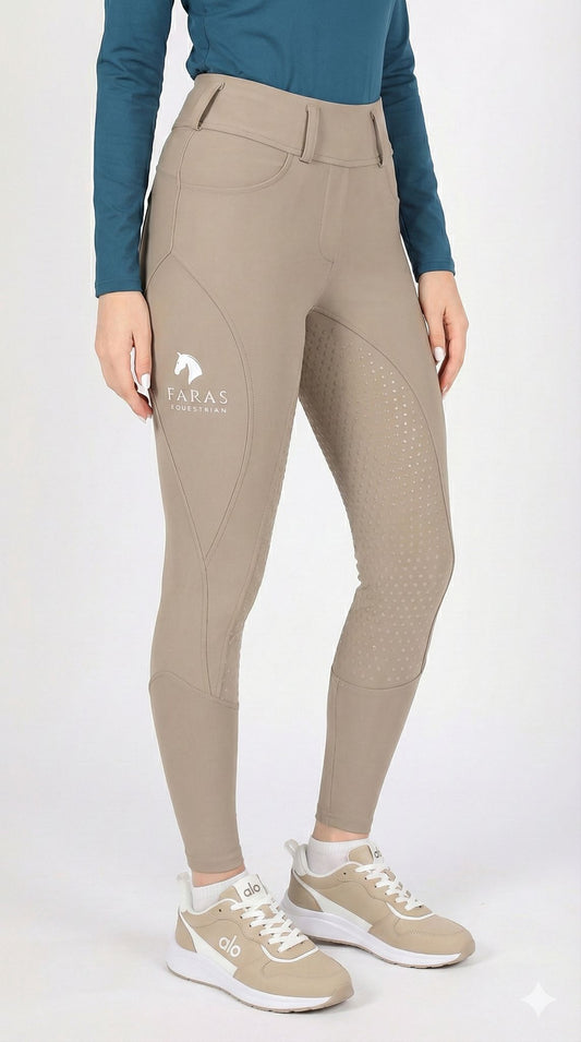 Woman Beige Leggins