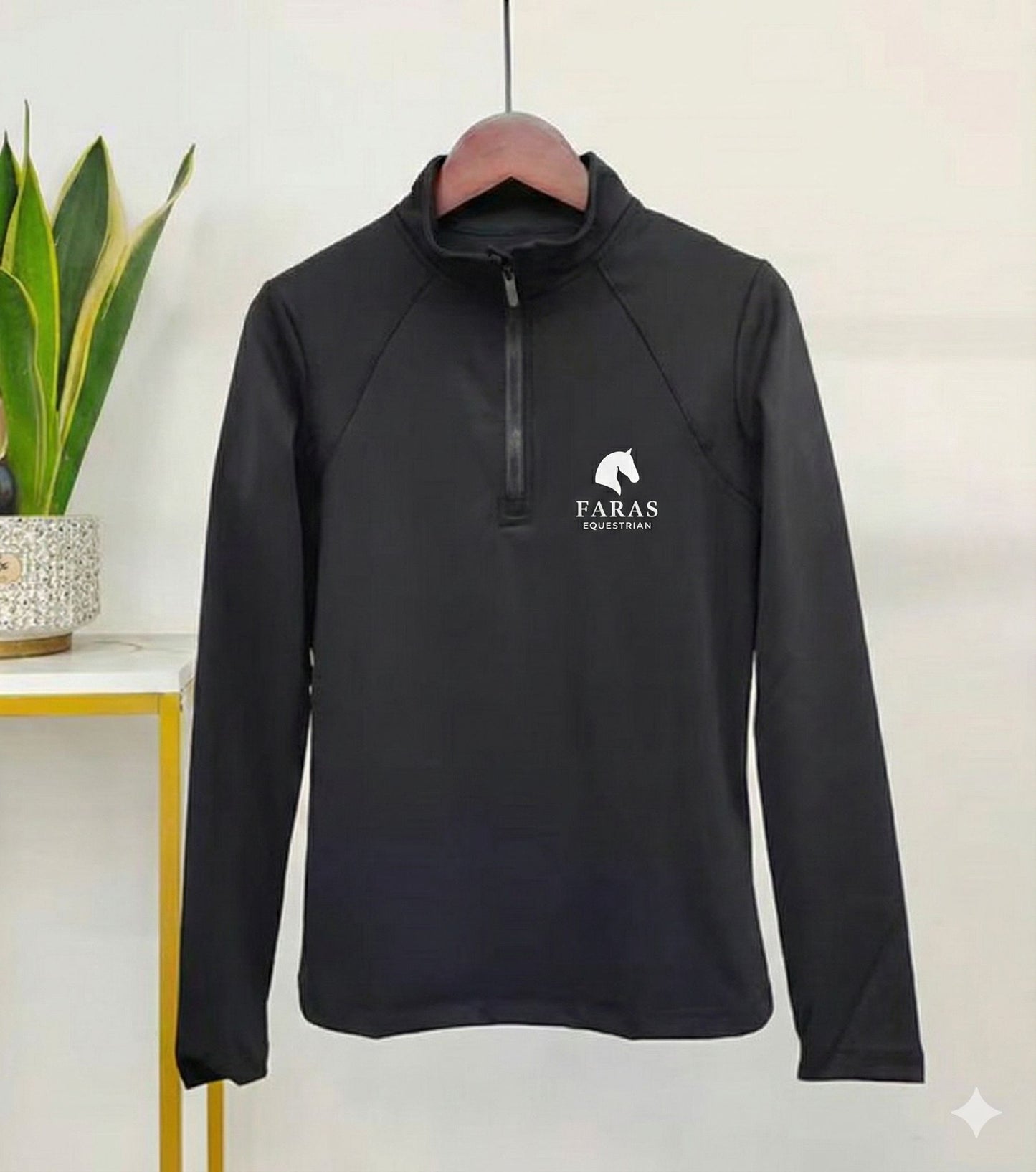 Black Long Sleeve Riding Shirt