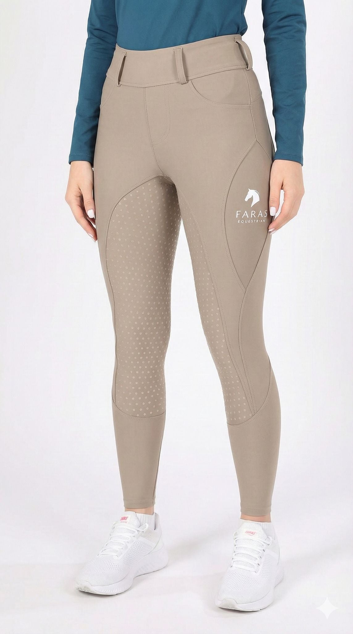 Woman Beige Leggins