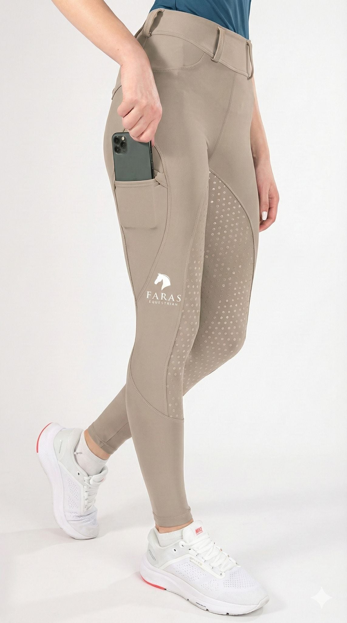 Woman Beige Leggins
