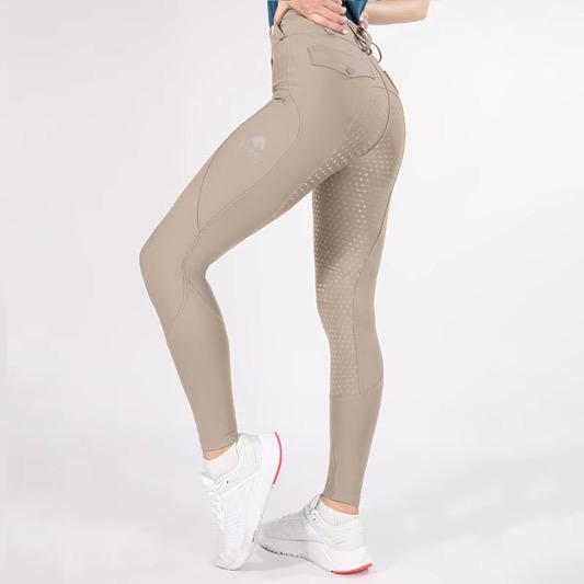 Woman Beige Leggins