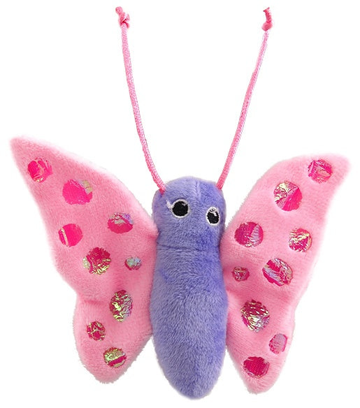 Pink Butterfly Catnip Toy