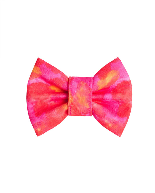 Red Tie Dye Bowtie